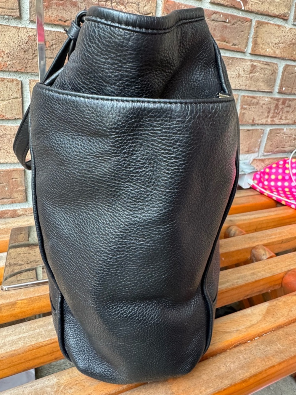 Coach Park Pebbled Leather Carrie Tote - Picture 4 of 12